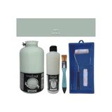 Cadence Mobilya Boyası - Multisurface H - 089 Küf Yeşili 2lt Ultimate Parlak Vernik 500 ml Saten Rulo Set