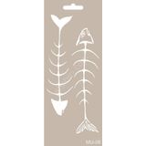 Cadence MU08 10x25 cm Mix Media Stencil Şablon