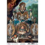 Cadence Natürmort Koleksiyonu SL005 30x42 cm Pirinç Dekupaj Kağıdı