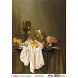 Cadence Natürmort Koleksiyonu SL013 30x42 cm Pirinç Dekupaj Kağıdı