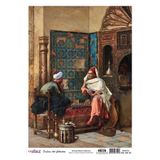 Cadence Ow030 Doğunun Gizemli Dünyası Koleksiyonu - Tavla Oynayan Adamlar 30*42 Cm Pirinç Dekopaj Ow030
