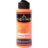 Cadence Premium Akrilik Boya 120 ml Fosforlu Turuncu Renkli Non-Toksik ve Yüksek Kapatma Gücü