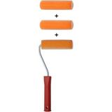 Cadence Saten İpek Rulo Fırça Seti 10 cm Yedekli Renkli ve Yumuşak Fırçalarla Sanatsal Çalışmalar İçin