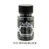 Cadence Siyah Dora Glass 50ml Metalik Boya