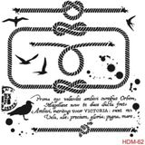 Cadence Stencil (Şablon) 25X25 Cm Beyaz Tek Ebat,hdm-62 eh7016