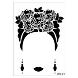 Cadence Stencil Şablon A4 Woman Collection Wc-01 Şeffaf Tek Ebat