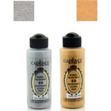 Cadence Su Bazlı Yaldız Boya 120 ml Gümüş-Altın 2'li Set