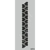 Cadence U012 10X25 cm Siyah Stencil Boyama Şablonu
