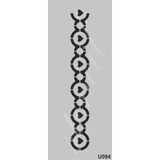 Cadence U094 10X25 cm Siyah Stencil Boyama Şablonu