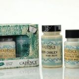 Cadence Very Chalky Home Decor Set 2 Renk 90Ml+50Ml Wax Dantel-Kraliyet Yesili