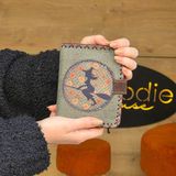 Cadı Figürlü Küçük Cüzdan Etnik Bohem Retro Style - Yeşil - 00Kahverengi