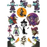 Cadı Sticker Set-1 13 Parça Telefon, Tablet, Defter, Laptop Sticker