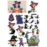 Cadı Sticker Set-5 19 Parça Telefon, Tablet, Defter, Laptop Sticker