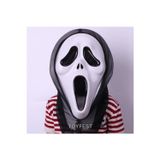 Cadılar Bayramı & Halloween - 2 Parçalı Çığlık & Scream Maske ve Yakalı Pelerinli Kostüm Seti 120 cm