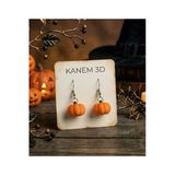 Cadılar Bayramı Temalı Halloween Bal Kabağı Küpe Hafif