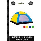 #Çadır Kamp Dağ Su Geçirmez Rüzgara Dayanıklı Outdoor Aile Tipi 2.2*1.35M 4-5 Kişilik Manuel Çadır