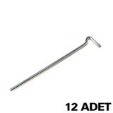 Çadır Kazığı Standart 12 Adettir Gri