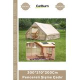 #Çadır Lüks Geniş Kamp 6 Kişilik 4 Mevsim 2 Kapılı Tavan 300*210*200Cm Pencereli Şişme Çadır