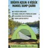 #Çadır Su Geçirmez Geniş Kampçı Kolay Kurulumlu Pratik Kamp Çadırı 6 Kişilik 220X250x150cm