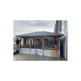 Çadırland 250Cmx200cm Su Geçirmez Şeffaf Branda Kış Bahçesi,Kamelya,Hobi Bahçesi,Balkon Brandası
