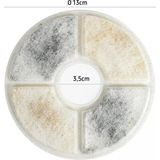 Cado Pet Papatya Su Pınarı Kartuş Filtre 3'lü Plastik Malzeme ile 0,5 lt Kapasiteye Sahip