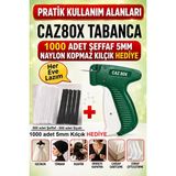 Cady Caz Türban Gelinlik Tabancası 80X ve 1000 Adet 5 Soket 5mm Naylon Kılçık