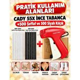 Cady Türban Gelinlik Tabancası SETI(55X),1000 Ad KILÇIK(500 ŞEFFAF-500 Siyah)