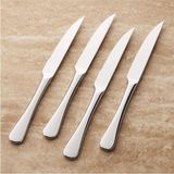Caesna Mirror Çelik Steak Bıçakları, 4'lü Set - Şık ve Dayanıklı