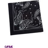 Cafbaf Kare Bandana Kelebek - Standart - Siyah