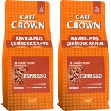 Cafe Crown Çekirdek Kahve 2X1KG (Medium Roast, Sunset Blend,espresso) - 2 kg
