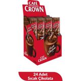 Cafe Crown Sıcak Çikolata 18,5 Gr. x 24 Adet Lezzetli ve Taze Türkiye Menşeli İkram - 18 gr