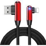 Cafele Apple Lightning 90 Derece Led Isik Gamer Sarj Ve Data Kablo
