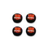 CAFELE Call of Duty Desenli Xbox One S/One X/Xbox E/Xbox 360 Analog Koruyucu Silikon Pad, 4'lü Set, Siyah