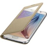 CAFELE Samsung Galaxy S6 Uyku Modlu Pencereli Fabric Kılıf