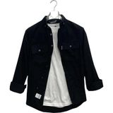 Cafes Uzun Kol Slim Fit Erkek Kadife Gömlek-6969
