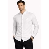 Cafes Uzun Kol Slim Fit Erkek Oxford Gömlek - 7577