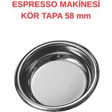 Cafetto ® BLIND FILTER – ESPRESSO MAKİNESİ KÖR TAPA 58 mm
