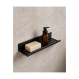 Çağ Atelier Metal Banyo Rafı ve Sabunluk – 2 mm Sac, Siyah/Beyaz