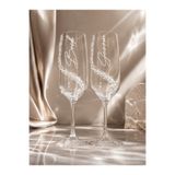 Caga Home CAGA Bride Groom Işıltılı Kristal Parlak Taşlı 240 ml Şampanya Kadehi Düğün Nişan Evlilik Teklifi