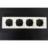 Çağatay Elektrik Çağatayelektrik Ovivo Grano Beyaz Dörtlü Çerçeve