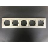 Çağatay Elektrik Çağatayelektrik Ovivo Grano Gümüş (Silver) Beşli Çerçeve