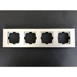 Çağatay Elektrik Çağatayelektrik Ovivo Grano Gümüş (Silver) Dörtlü Çerçeve
