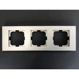 Çağatay Elektrik Çağatayelektrik Ovivo Grano Gümüş (Silver) Üçlü Çerçeve