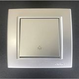 Çağatay Elektrik Çağatayelektrik Ovivo Mina Gümüş (Silver) Lıght Mekanizma+Çerçeve