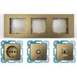 Çağatay Elektrik Ovivo Grano Titanyum Üçlü Set - Tv - Data Cat 6 Internet- Topraklı Priz - Ovivo Grano Titanyum Üçlü Set - Tv - Data Cat 6 İnternet- Topraklı Priz