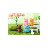 ÇAĞATÖLYE Silikon Kalıbı 1 Adet Minik Kalpli Ayı Ayıcık Bear Biblo Mum Mold Kalıbı 4,5*3 cm