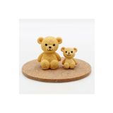 ÇAĞATÖLYE Silikon Kalıbı 2 Adet Minik Ayı Ayıcık Bear Biblo Mum Mold Kalıbı