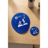 Çağdaş Yaşam İçin 30, Yıl Özel Tasarımlı Mousepad ve Bardak Altı Seti - Lacivert Mousepad ve Bardak Altı Seti