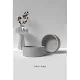 Cageartstudio Beton Mumluk / Saksı Silikon Kalıp - Dekoratif Beton Mumluk Kalıbı Beton/Mum Yapım Malzemeleri
