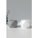 Cageartstudio Dekoratif Geometrik Beton Saksı Silikon Kalıp K3